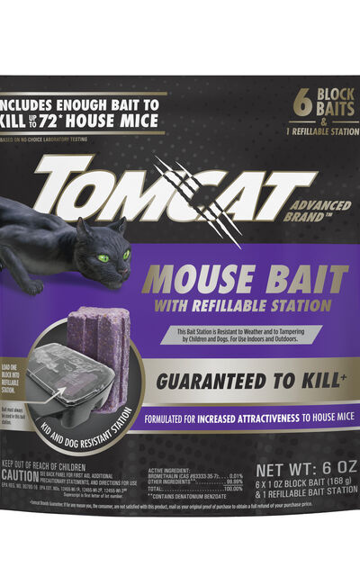 Tomcat Advanced Brand Mouse Bait with Refillable Station